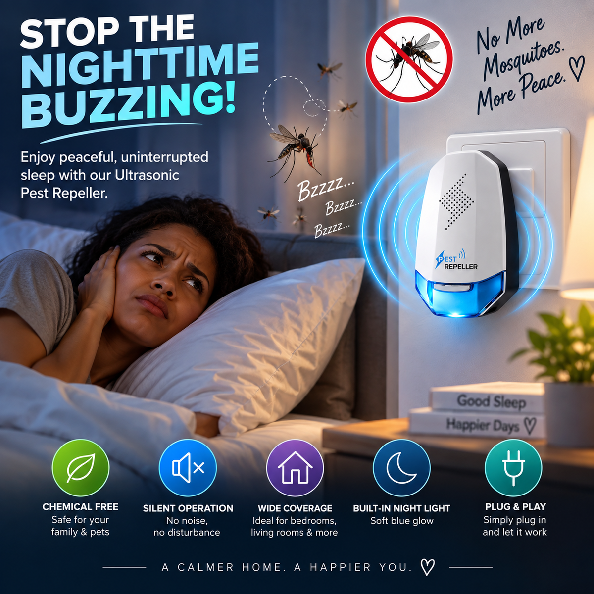 Ultrasonic Mosquito & Insect Repeller