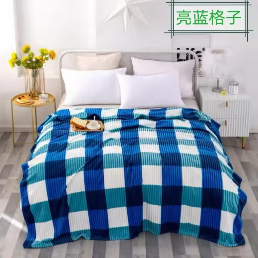 Ultra Soft Patchwork Velvet Fleece Blanket For Bed and Sofa size 6 by 6