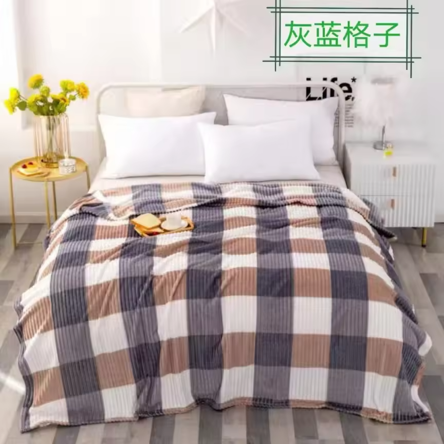 Ultra Soft Patchwork Velvet Fleece Blanket For Bed and Sofa size 6 by 6
