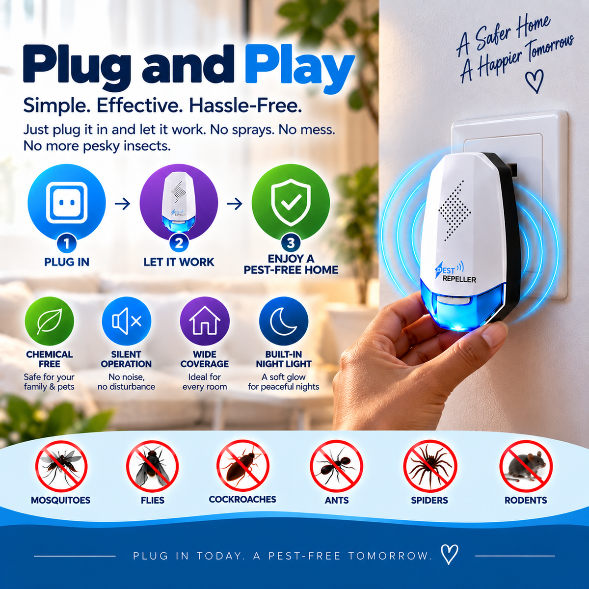 Ultrasonic Mosquito & Insect Repeller