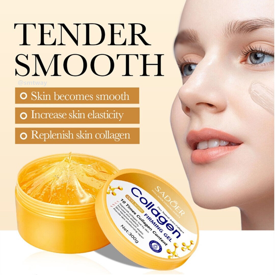 SADOER Collagen Moisturizing Gel for Anti Aging Anti Wrinkles Brightening Face Repair gel 300g