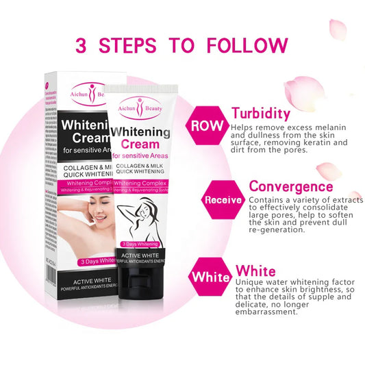 Aichun Beauty Sensitive Areas, Inner Thighs, Knees and Underarm Armpit Brightening and Moisturizing Cream
