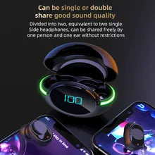 New Handsfree Wireless Headsets Led Sports Noise Cancelling Headphones Gaming in-ear Earphones Auriculares Tws y80 Touch Earbuds
