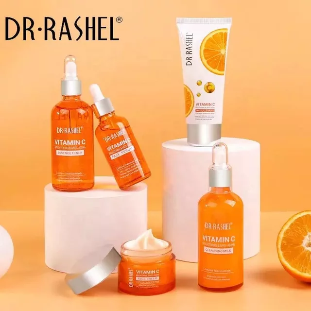 5 in 1 DR RASHEL Skin Care Moisturizing Brightening Whitening Natural Vitamin C Set
