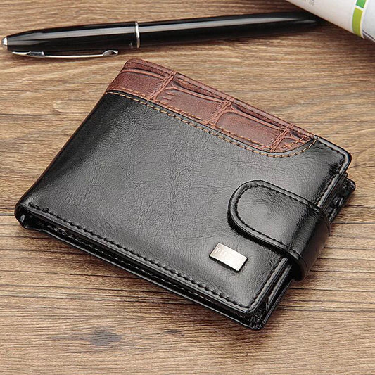 Baellery Mens Bifold Slim PU Leather Wallet