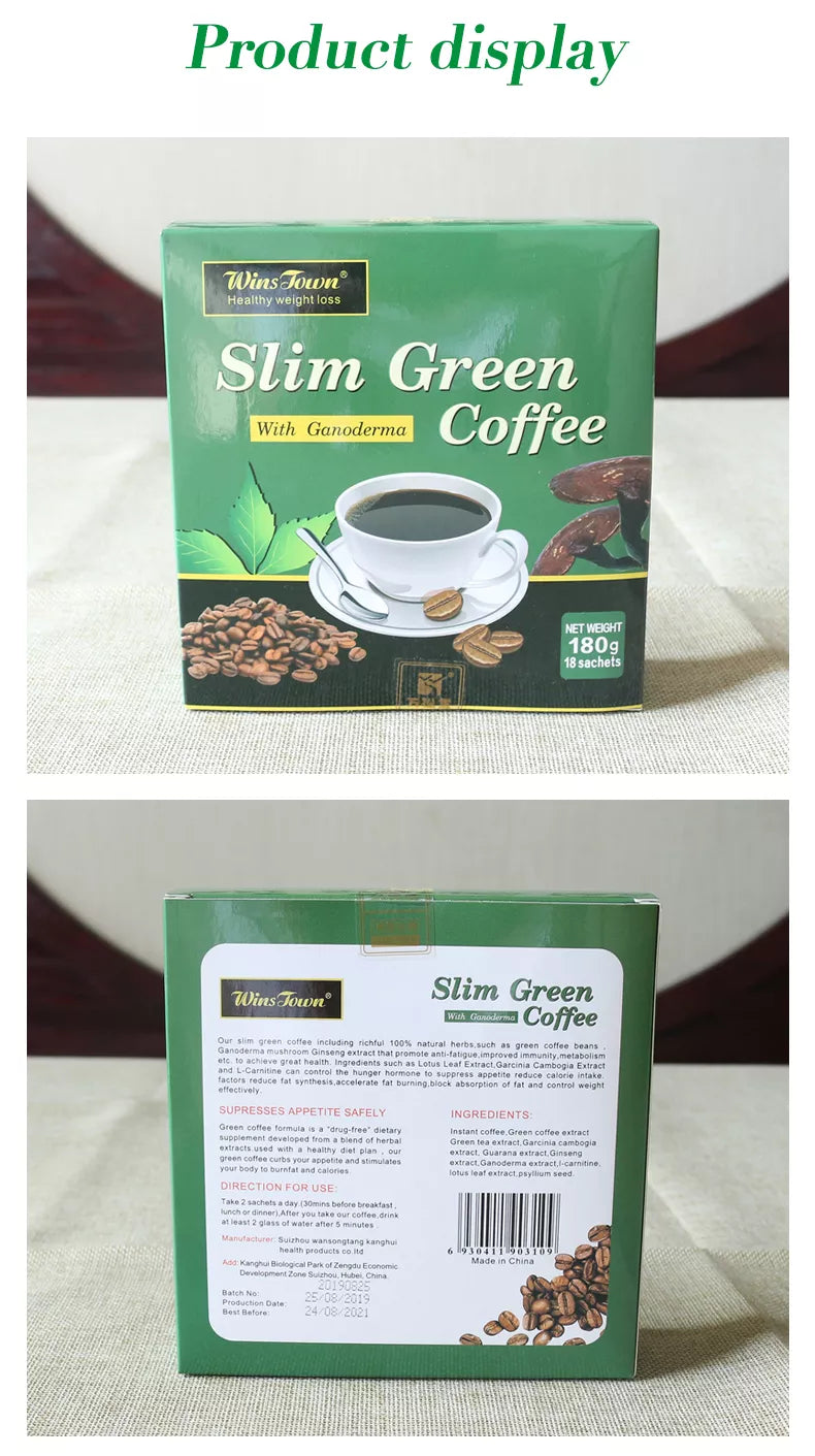 Slim Green Coffee with Ganoderma Weight Loss Coffee
