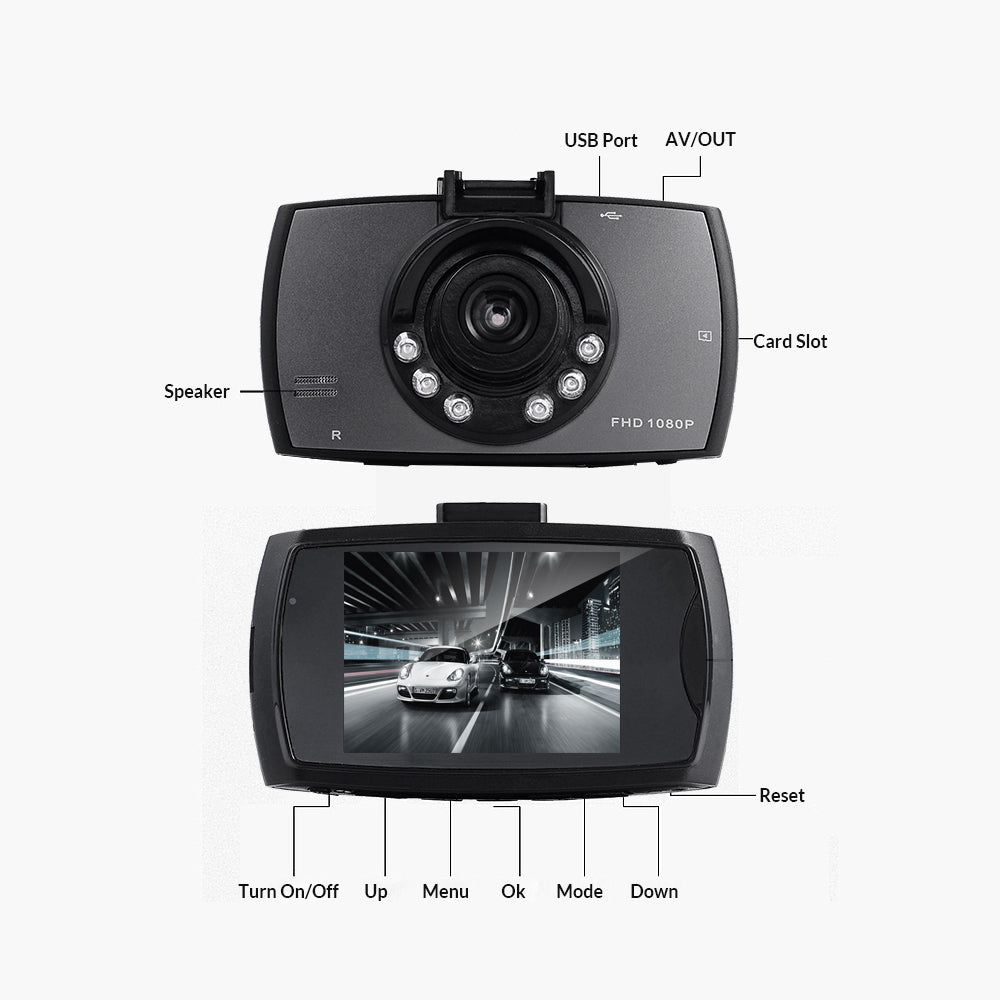 2.7 Inch 1080 Pixel HD Dashboard Camera