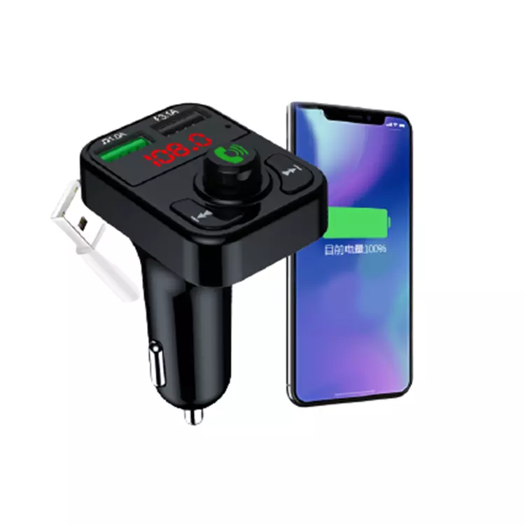 Portable Car Bluetooth Modulator Fm Transmitter Charger with USB Output Car Bluetooth-5.0MP3 Player