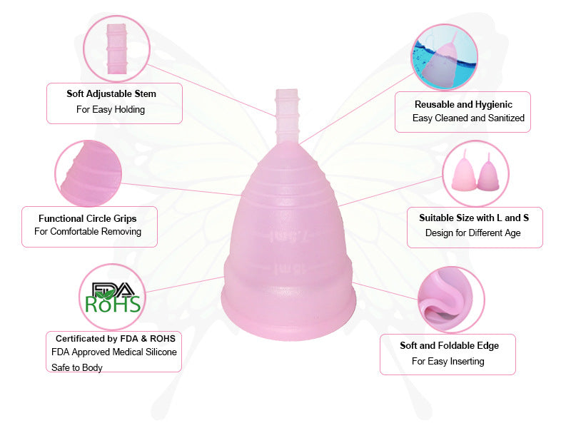 Medical Grade Soft Silicone Reusable Menstrual Cup