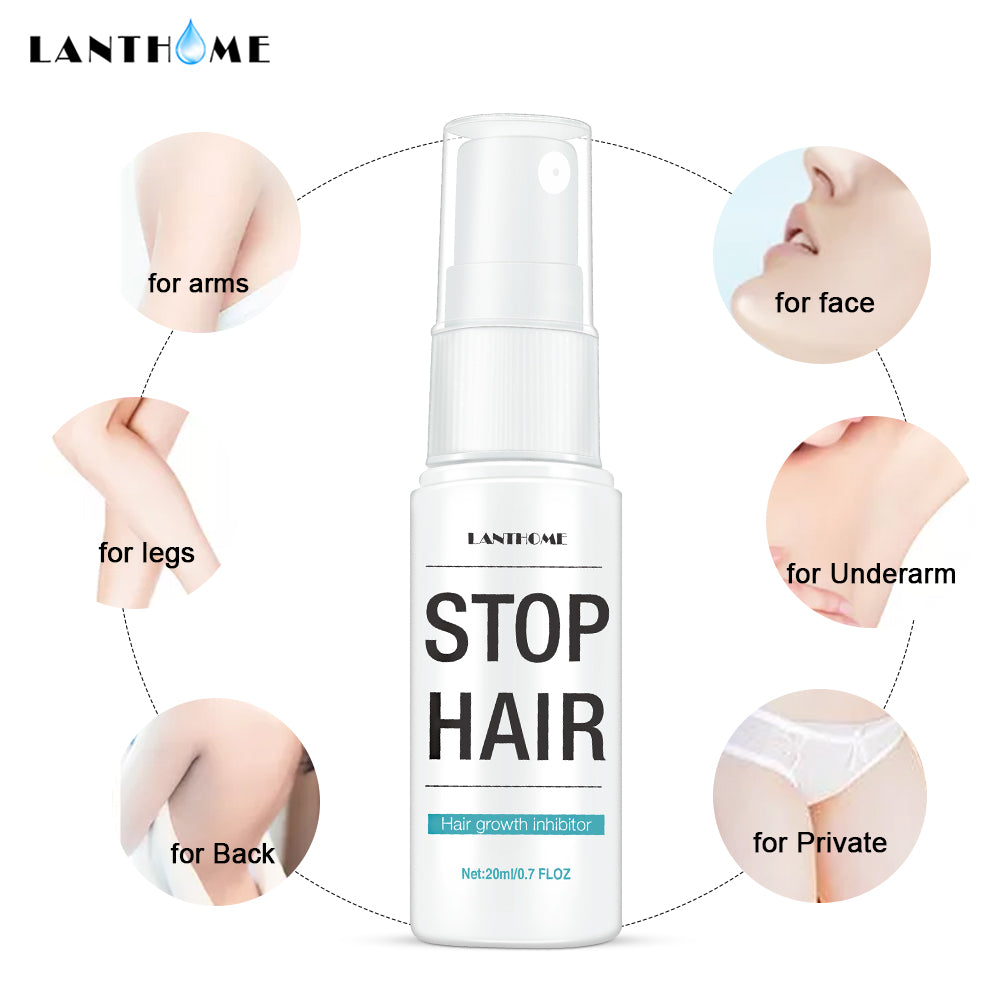 Permanent Painless Hair Growth Inhibitor Spray, Stops Hair Growth